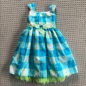 *SOLD*Dollie & Me Blue Plaid Dress Size 4